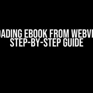 Downloading eBook from Webviewer: A Step-by-Step Guide