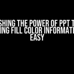 Unleashing the Power of PPT Tables: Extracting Fill Color Information Made Easy